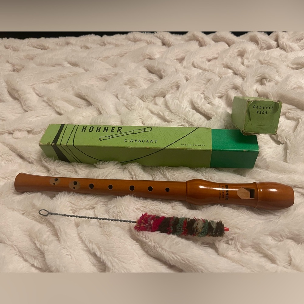 Vintage Hohner Konzert C-Descant Recorder Concert Made in Germany #9504 🎼
